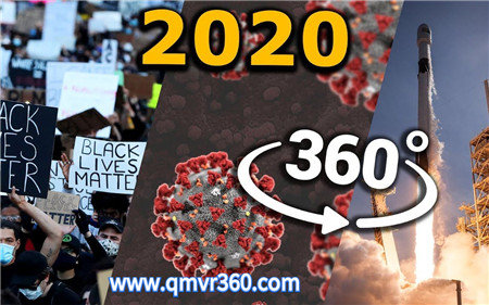 360°全景VR视频：一分钟回顾美国2020年发送的事情动画VR_超清 4K 1027-26