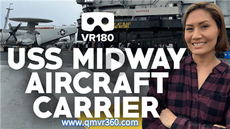 180°全景VR视频：中途岛号航空母舰之旅VR参观航母战舰全景VR 超清6K 0301-13