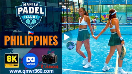 180°全景VR视频：菲律宾马尼拉打网球运动 VR全景体育打球 超清8K 1124-14