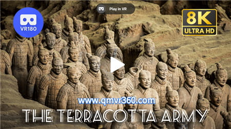 180°全景VR3D视频：西安兵马俑VR纪录片 参观震撼的秦始皇陵 兵马俑全景 超清8K3D 1217-20