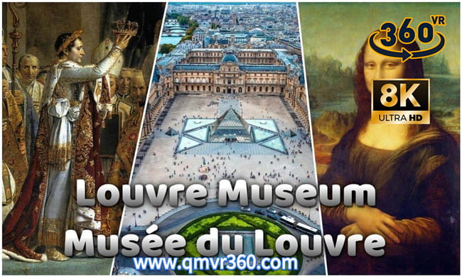 360°全景VR视频：卢浮宫VR LouvreMuseumvertMuséeduLouvrevert卢浮宫vertルーブル美術館vert루브르박물관 超清8K 0522-03